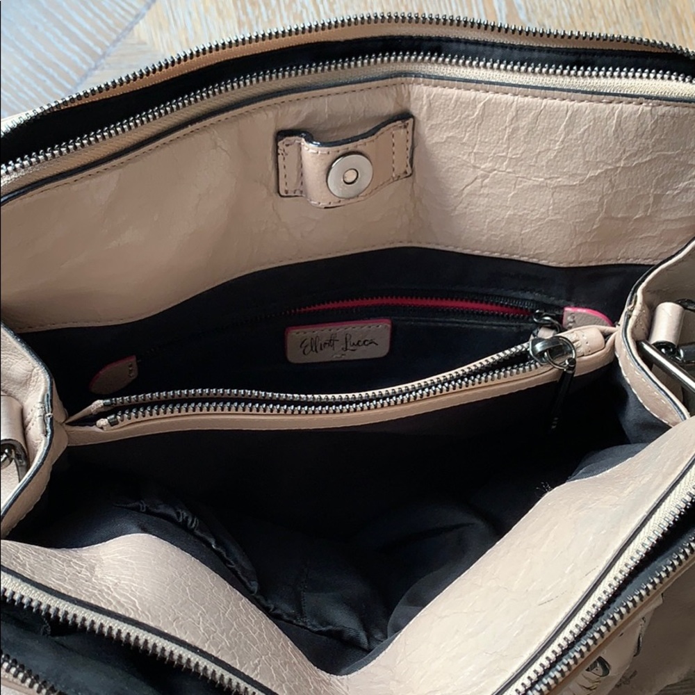 ELLIOTT LUCCA Genevieve Truffle Leather Satchel - Picture 7 of 8